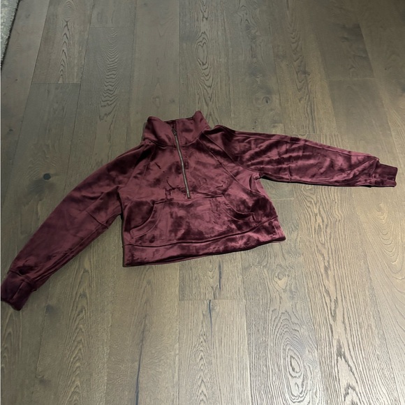 lululemon athletica Tops - Lululemon Scuba Oversized Funnel-Neck Half-Zip Velvet